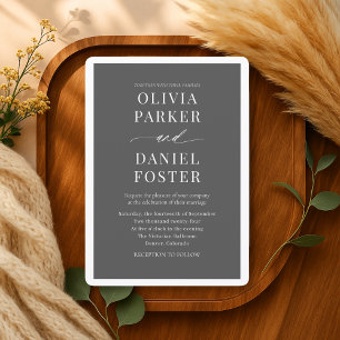 Convites Casamento Minimalista Moderno e Elegante