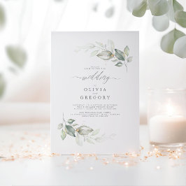 Convites Casamento Minimalista Moderno Elegante