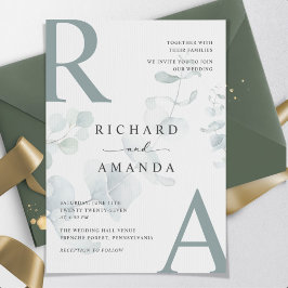Convites Casamento Minimalista Moderno Elegante