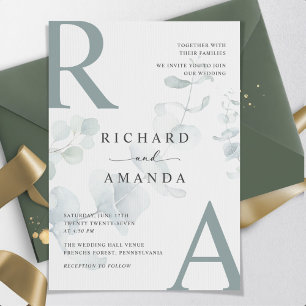 Convites Casamento Minimalista Moderno Elegante