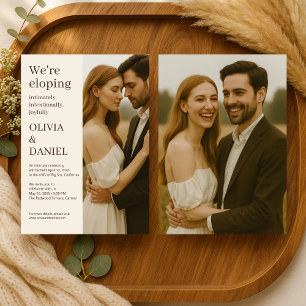 Convites Casamento Minimalista Moderno Elegante Foto 