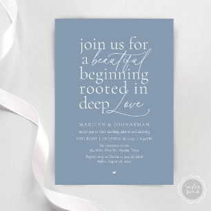 Convites Casamento Minimalista Moderno Jantar de Amor Linda