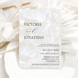 Convites Casamento Minimalista Moderno Preto e Branco