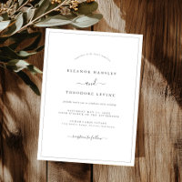 Casamento Minimalista Moderno Preto e Branco