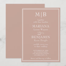 Casamento Minimalista Moderno Rosa