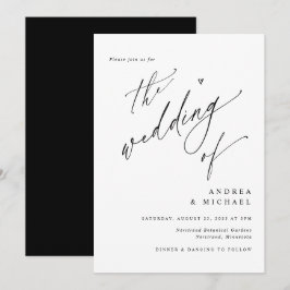 Convites Casamento Minimalista Moderno Simples e Elegante
