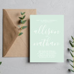 Convites Casamento Minimalista Real De Casa De Casa De Casa<br><div class="desc">Este simples e maravilhoso convite de casamento é perfeito para o minimalista de todos nós! Por favor,  entre em contato comigo se você quiser ajuda para personalizar a parte de texto deste convite para casamento.</div>