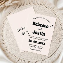 Casamento Minimalista Retro Moderno
