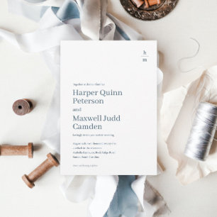 Convites Casamento Minimalista Simples Moderno