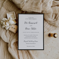 Casamento Minimalista Tipografia Moderna