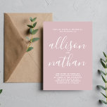 Convites Casamento Minimalista Verdadeiro Simplicidade 1<br><div class="desc">Este simples e maravilhoso convite de casamento é perfeito para o minimalista de todos nós! Por favor,  entre em contato comigo se você quiser ajuda para personalizar a parte de texto deste convite para casamento.</div>