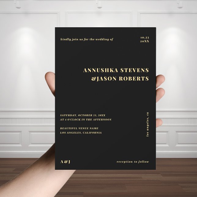 Convites Casamento mínimo de fotos desbotadas geométricas p (Criador carregado)