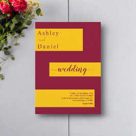 Convites Casamento Mínimo Elegante E Moderno Dourado