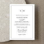 Convites Casamento Mínimo Elegante Negro e Branco<br><div class="desc">Cartão de Convite para Casamento de Fronteira Minimalista Elegante Preto e Branco. Celebre o seu dia especial com esta elegante e bela carta de convite para casamento para embelezar a sua ocasião especial. Todos os textos estão pré-organizados para que você personalize fácil e rapidamente com seus próprios detalhes. Se você...</div>
