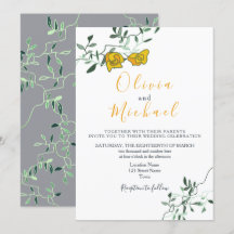 Casamento Minimo Floral Moderno