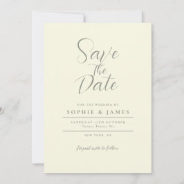 Convites Casamento Mínimo Moderno De Ivory Salve A Data