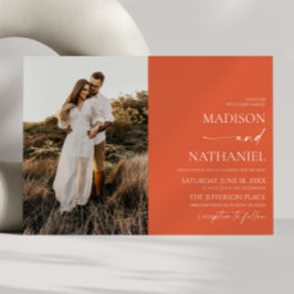 Convites Casamento Mínimo Moderno Elegante Verona Sunset