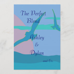 Convites Casamento misturado da família do paraíso do