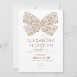 Convites Casamento Mocha Mousse, Arco de Ouros de Coquette