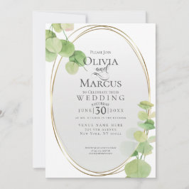 Convites Casamento | Modern Springtime Eucalyptus