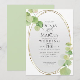 Convites Casamento | Modern Springtime Eucalyptus