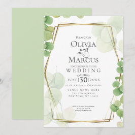 Convites CASAMENTO | Modern Springtime Eucalyptus