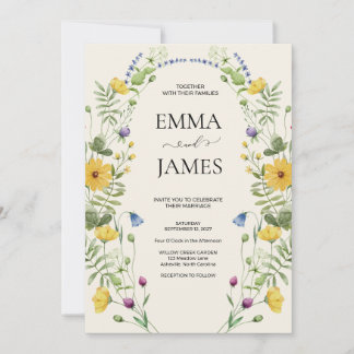 Convites Casamento Moderninho Minimalista Boho de Campo de 