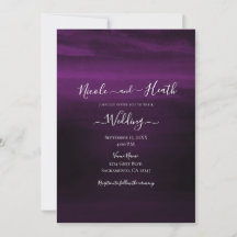 Casamento Modernista em Tons de Roxo Água-forte Ma