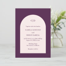 Casamento Moderno Arco Roxo Elegante