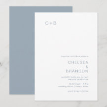 Casamento Moderno Azul de Chelsea Dusty