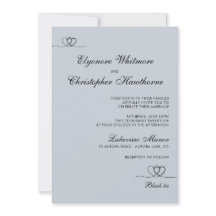 Casamento Moderno Azul Empoeirado Chic Mistura e C