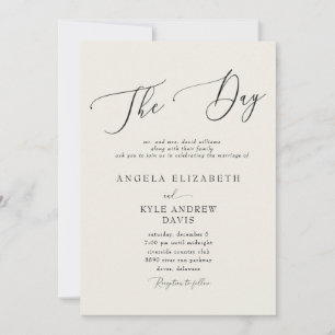 Convites Casamento Moderno Beige Elegante & Moderno II