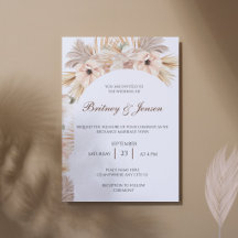 Casamento Moderno Boho com Arco de Grama de Pampas