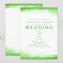 Casamento Moderno Chic com Aquarela em Verde Limão