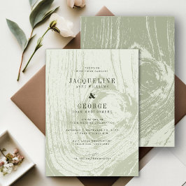 Convites Casamento Moderno Clássico Rústico de Primavera co