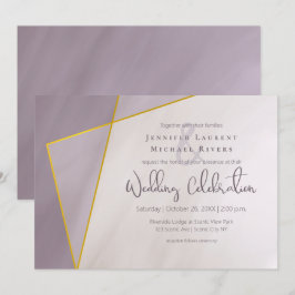 Convites casamento moderno com ameixa