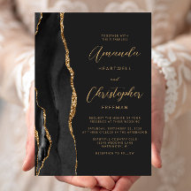 Casamento Moderno com Ardósia e Ágata Dourada Pret