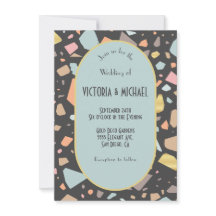 Casamento moderno com bronze de Terrazzo