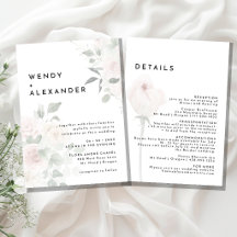 Casamento Moderno com Detalhes de Rosas Florais em