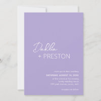 Casamento Moderno Contemporâneo de Dahlia Lavanda