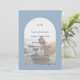 Convites Casamento Moderno da Arca Azul Camila Dusty