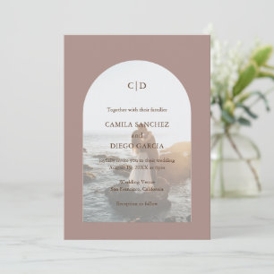 Convites Casamento Moderno da Arch Camila Taupe