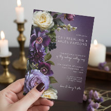 Casamento Moderno da Lavanda Roxo-Escura