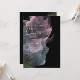 Convites Casamento Moderno da Seda Transparente