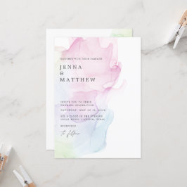 Convites Casamento Moderno da Seda Transparente