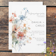 Casamento Moderno de Pastel Loose Wildflower