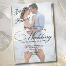 Casamento Moderno de RSVP de Código QR Elegante