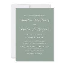 Casamento Moderno de Script Minimalista Elegante