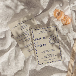 Convites Casamento Moderno Do Bolo De Letra De Faculdade Du