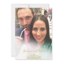 Casamento Moderno Dourado Vermelho com a Sobreposi